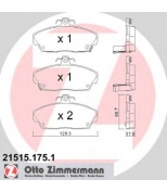 ZIMMERMANN - 215151751 - Комплект тормозных колодок, диско