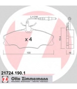ZIMMERMANN - 217241901 - Комплект тормозных колодок, диско