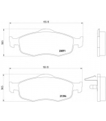 MINTEX - MDB1620 - Колодки торм.пер. Ford Mondeo I, II, Scorpio I, II