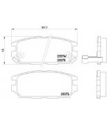 MINTEX - MDB1693 - Колодки тормозные задние дисковые к-кт MITSUBISHI GALANT/SIGMA 2.4-3.0