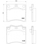 MINTEX - MDB1822 - К-т торм колодок (диск) перед / VW-Transporter T4  2,5-2,8  [GIR] 96~ (без датчиков)