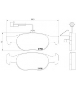 MINTEX - MDB1828 - ALFA ROMEO 145,146 96> (ATE) F колодки MINTEX