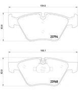 MINTEX - MDB2692 - Колодки торм.диск.пер.BMW E60 05-/E90 06-/E91 05-/