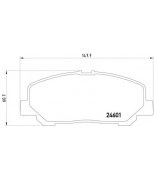 MINTEX - MDB3012 - Торм.колодки Toyota Previa ACR3