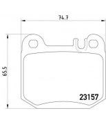 TEXTAR - 2315702 - Колодки торм. MB W163  ML320,ML430 задние к-т