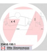 ZIMMERMANN - 234101501 - Комплект тормозных колодок, диско