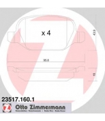 ZIMMERMANN - 235171601 - Тормозные колодки