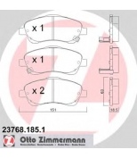 ZIMMERMANN - 237681851 - Комплект тормозных колодок, диско