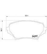 TEXTAR - 2429701 - Колодки торм. MAZDA MX-5 III (NC) 05- перед.к-т