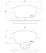 TEXTAR - 2470901 - Колодки торм. RENAULT LAGUNA III 07- перед. к-т