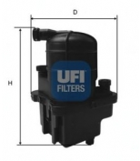 UFI - 2408800 - 24.088.00 Фильтр топливный