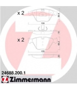 ZIMMERMANN - 246882001 - Колодки тормозные дисковые bmw