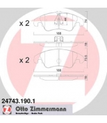 ZIMMERMANN - 247431901 - Колодки тормозные дисковые передние Audi A4/A5 2007-