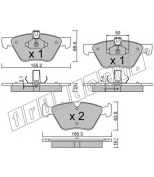 FRITECH - 2611 - Колодки тормозные дисковые передние MERCEDES E 211 4-motion 03-09