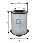 UFI - 2728500 - Фильтр воздушный
