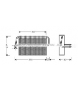 AVA - MSV272 - Испаритель: W210/S210/95-03/2.0/2.2D/2.3/2.4/2.7/2.8/2.9D/3.0D/3.2/3.2D/4.2/4.3/5.5