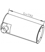 DINEX - 28452 - Резонатор(бочка) глушителя круглый
