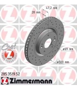 ZIMMERMANN 285351952 Тормозной диск