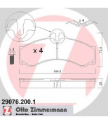 ZIMMERMANN - 290762001 - Комплект тормозных колодок, диско