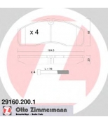 ZIMMERMANN - 291602001 - Тормозные колодки