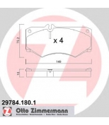 ZIMMERMANN - 297841801 - Комплект тормозных колодок, диско