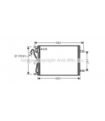 AVA - DN5252 - Радиатор кондиционера внешний
