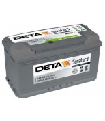 DETA - DA1000 - Аккумулятор DETA SENATOR3 12 V 100 AH 900 A ETN 0(R+) B13 353x175x190mm 23.3kg