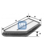 UFI - 3057400 - Фильтр воздушный катридж прямоугольный