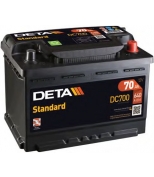 DETA - DC700 - Аккумулятор DETA STANDARD 12 V 70 AH 640 A ETN 0(R+) B13 278x175x190mm 17.5kg