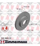 ZIMMERMANN 320380020 тормозной диск