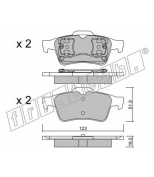 FRITECH - 3460 - Колодки тормозные дисковые задние Nissan Primera P12 02-