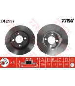 TRW DF2597 Диск тормозной DF2597