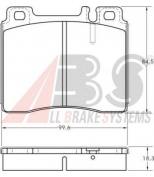 ABS - 36825 - Комплект тормозных колодок, диско