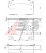 ABS - 37304 - Комплект тормозных колодок, диско