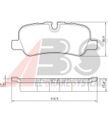 ABS - 37500 - 37500 дисковые колодки ABS