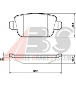 ABS - 37561 - Колодки тормозные задние Freelander 2/Galaxy/S-Max 06-