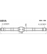 ASVA - NSH004 - Полуось правая 32x440x32 (nissan : primera p11 sr2
