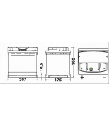 EXIDE - EA531 - "Аккумуляторная батарея PREMIUM [12V 53Ah 540A B13] 207x175x190mm,Полярность ETN 1 [+/-],Тип клеммы 1(EN) [""+"" d 19.5,""-"" d17.9]"