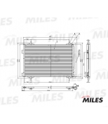 MILES ACCB022 Радиатор кондиционера (паяный) CITROEN C4 / 307 1.4/1.6/2.0 02-) ACCB022