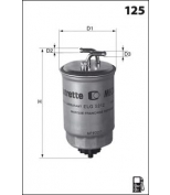 MECAFILTER - ELG5212 - Фильтр топливный двс