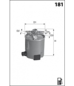 MECAFILTER - ELG5402 - Фильтр топливный
