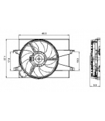 NRF - 47006 - Вентилятор FO Fiesta1.2-1.4 16V +AC