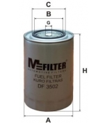 MFILTER - DF3502 - Фильтр топливный IVECO EUROTECH/EUROSTAR/EUROTRAKK
