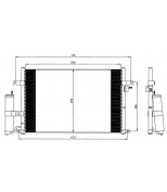 NRF - 35573 - Конденсатор кондиционера daewoo nubira saloon (klan) 1.6 bj 200307-0 DAEWOO