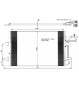 NRF - 35770 - Радиатор кондиционера: C30/C70/S40/V50/04- /1.6D/1.8/2.0D/2.4