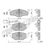 TRUSTING - 3541 - Комплект тормозных колодок, диско