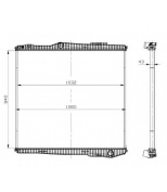 NRF - 509895 - Радиатор охлаждения Scania r-ser (04-)