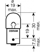 OSRAM 5008ULT02B Лампа [2шт] 5008ULT-02B 10W (ULTRA LIFE) блистер 12V BA15S 4008321415226