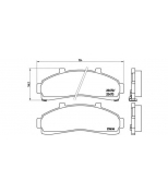 BREMBO - P24041 - Комплект тормозных колодок дисковый тормоз