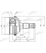 PATRON - PCV1569 - ШРУС наружн к-кт PEUGEOT: 206 02-